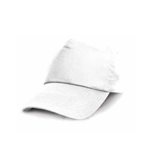 Czapka 5-panelowa Bawelniana Twill RH05 - White
