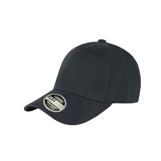 Czapka 6-panelowa Bawelniana Elastyczna RH85 - Black