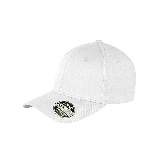 Czapka 6-panelowa Bawełniana Elastyczna RH85 - White