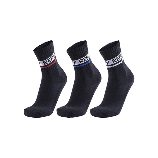 Skarpety Tenisowe Mieszanka Materialow RP100634 - Black & Black & Black