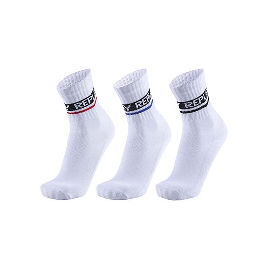 Skarpety Tenisowe Mieszanka Materiałów RP100634 - White & White & White