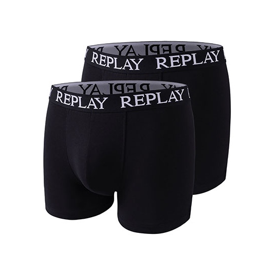 Bokserki męskie slim fit RP101005 - Black