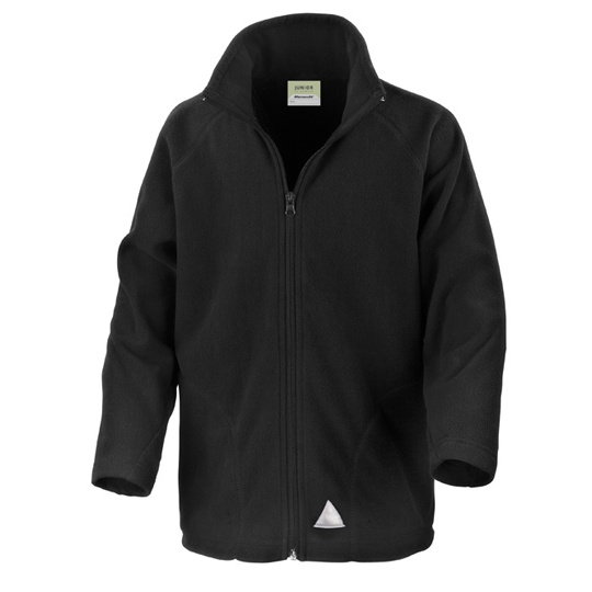 Bluza Dziecieca Klasyczna Mikropolar Lekka RT114J - Black