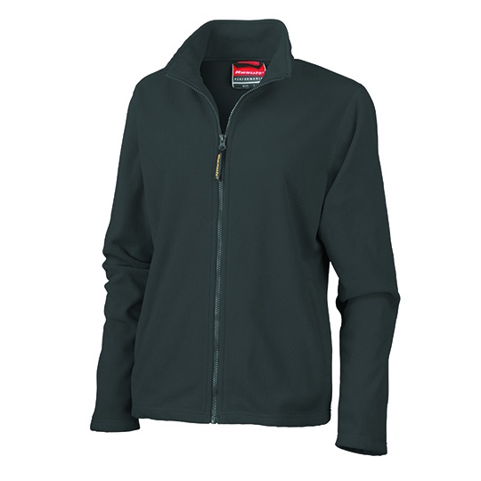 Bluza Damska Przedluzany Tyl Mikropolar Lekka Oddychajaca RT115F - Black