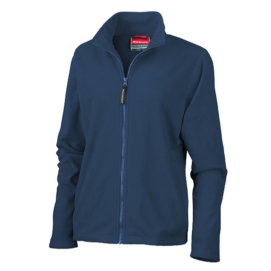 Bluza Damska Przedluzany Tyl Mikropolar Lekka Oddychajaca RT115F - Navy