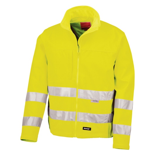 Kurtka Softshell Klasyczna Hi-Vis RT117 - Fluorescent Yellow