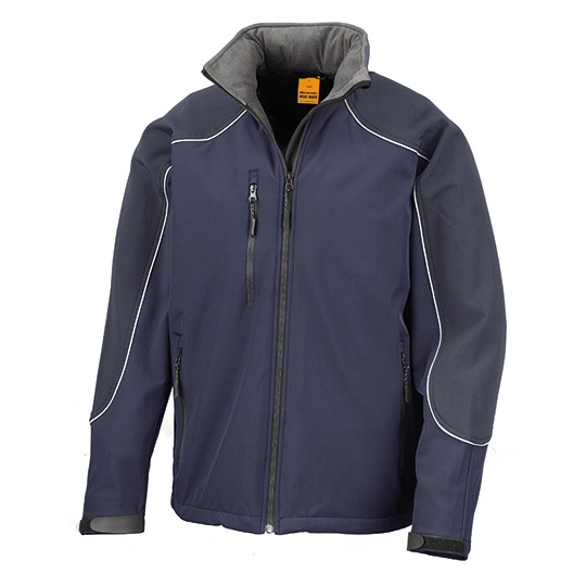 Kurtka Klasyczna Softshell Wodoodporna Oddychajaca RT118 - Navy & Navy