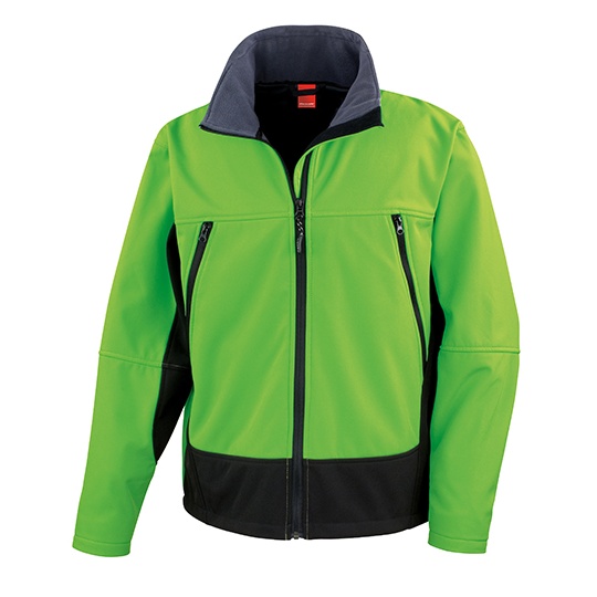 Kurtka Softshell Wodoszczelna RT120 - Vivid Green & Black