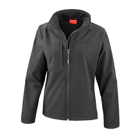 Kurtka Damska Taliowana Softshell Wiatroszczelna RT121F - Black
