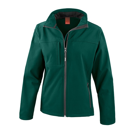 Kurtka Damska Taliowana Softshell Wiatroszczelna RT121F - Bottle Green