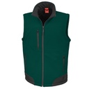 Kamizelka Klasyczna Softshell Wiatroszczelna Wodoodporna RT123 - Bottle & Black