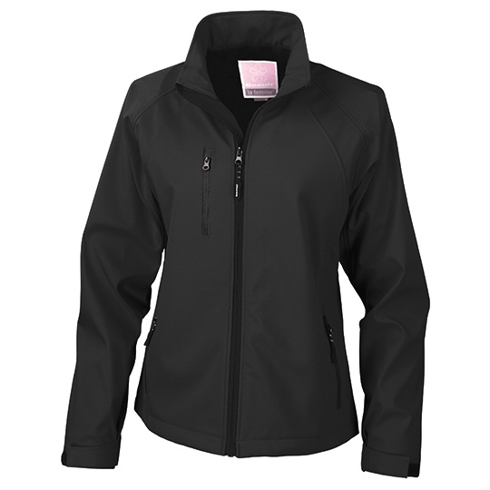 Kurtka Damska Dopasowana Softshell Wodoodporna RT128F - Black