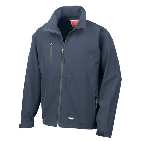 Kurtka Meska Klasyczna Softshell Wiatroszczelna Wodoodporna RT128M - Navy