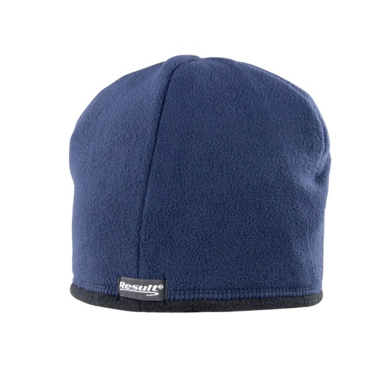 Czapka Dwustronna Polarowa Niemechacaca sie RT142 - Navy & Black