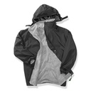 Plaszcz Klasyczny Wodoszczelny Wiatroszczelny Polar RT160A - Black & Grey