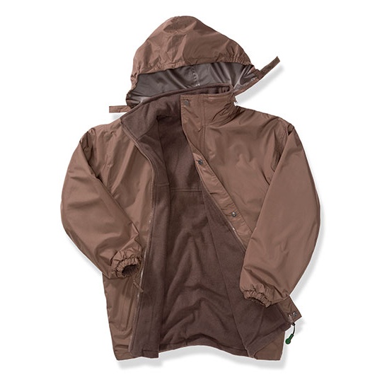 Plaszcz Klasyczny Wodoszczelny Wiatroszczelny Polar RT160A - Brown & Brown