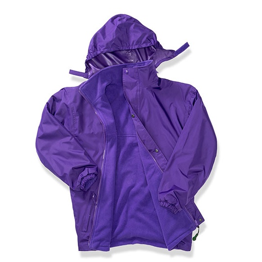 Plaszcz Klasyczny Wodoszczelny Wiatroszczelny Polar RT160A - Purple & Purple