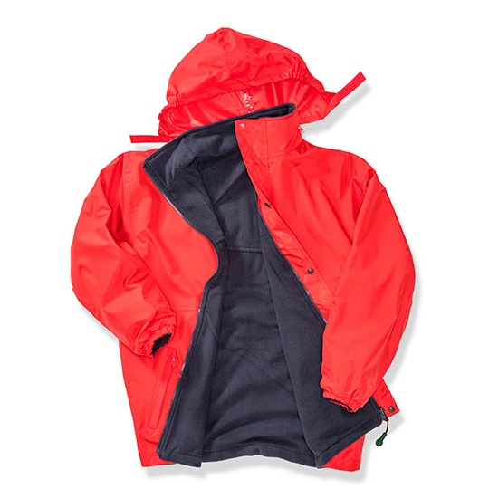 Plaszcz Klasyczny Wodoszczelny Wiatroszczelny Polar RT160A - Red & Navy