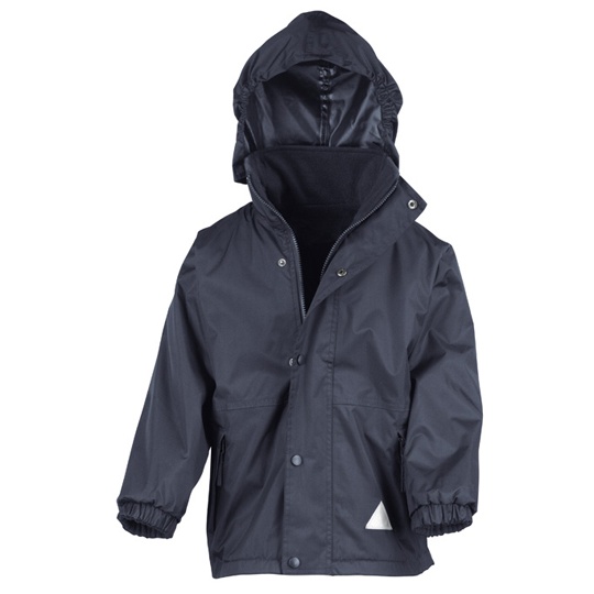 Płaszcz Dziecięcy Klasyczny Wodoodporny z Recyklingu RT160J - Navy & Navy