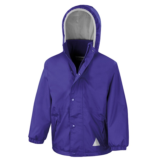 Kurtka Mlodziezowa Wodoodporna Z Recyklingu RT160Y - Purple & Purple