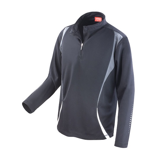 Koszulka Treningowa Dlugi Rekaw Odprowadzajaca Wilgoc RT178X - Black & Grey