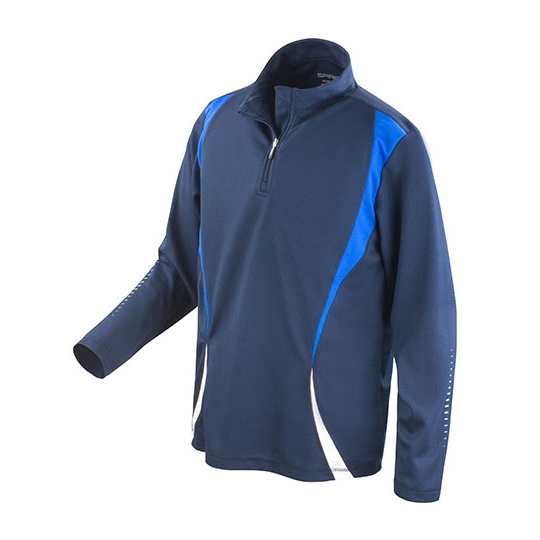 Koszulka Treningowa Dlugi Rekaw Odprowadzajaca Wilgoc RT178X - Navy & Royal