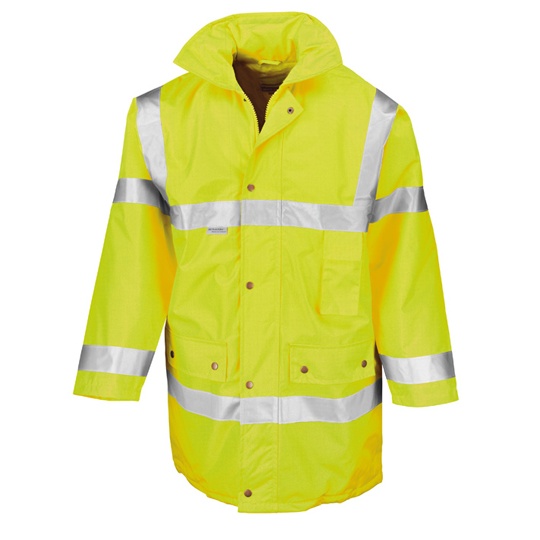 Kurtka Klasyczna Ochronna Wodoszczelna Wiatroszczelna Hi-Vis RT18 - Fluorescent Yellow