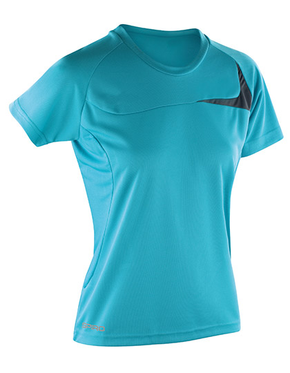 Damska koszulka treningowa RT182F - Aqua & Grey