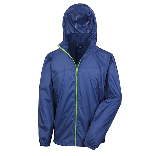 Kurtka Przeciwdeszczowa Klasyczna Wodoszczelna RT189 - Navy & Lime