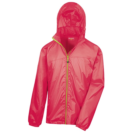Kurtka Przeciwdeszczowa Klasyczna Wodoszczelna RT189 - Raspberry & Lime