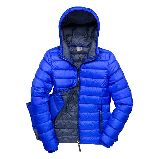 Kurtka Damska Pikowana Z Kapturem RT194F - Royal & Navy