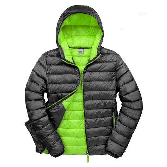 Kurtka Meska Klasyczna Pikowana RT194M - Black & Lime