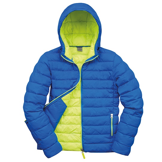 Kurtka Meska Klasyczna Pikowana RT194M - Ocean Blue & Lime