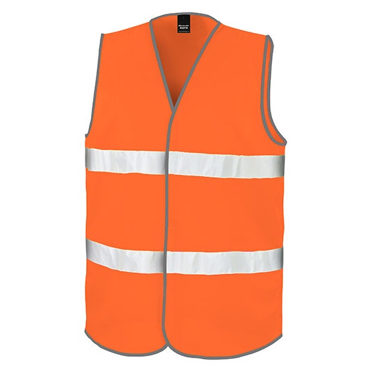 Kamizelka Ostrzegawcza Klasyczna Poliester Odblaskowa RT200 - Fluorescent Orange
