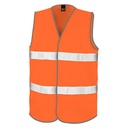 Kamizelka Ostrzegawcza Klasyczna Poliester Odblaskowa RT200 - Fluorescent Orange