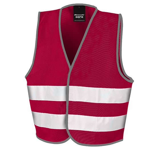 Kamizelka Dziecieca Odblaskowa RT200J - Burgundy