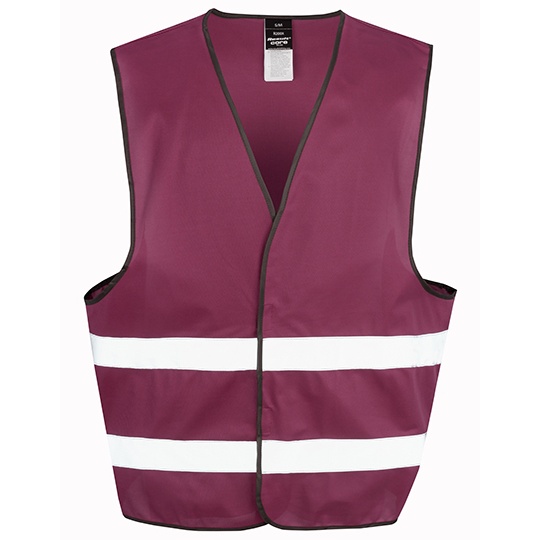Kamizelka ostrzegawcza z taśmami 50 mm RT200XEV - Burgundy