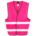 Kamizelka Ostrzegawcza Luzny Kroj Poliester RT200XEV - Pink