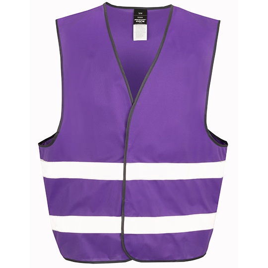 Kamizelka Ostrzegawcza Luzny Kroj Poliester RT200XEV - Purple