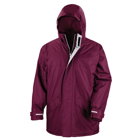 Parka Długa Wodoodporna Zimowa RT207 - Burgundy