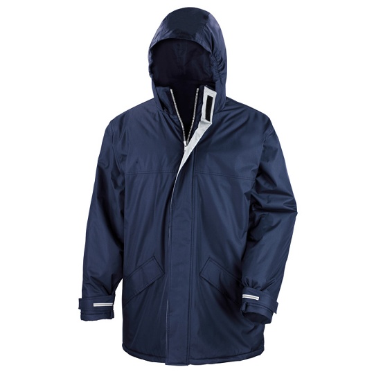 Długa zimowa parka wodoodporna RT207 - Navy
