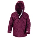 Parka Mlodziezowa Długa Zimowa RT207Y - Burgundy