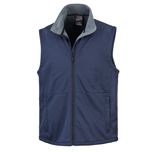 Kamizelka Klasyczna Softshell Wiatroszczelna RT214X - Navy