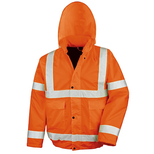 Kurtka Klasyczna Ostrzegawcza Wodoodporna RT217X - Fluorescent Orange
