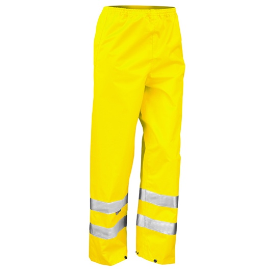 Spodnie Robocze Klasyczne Odblaskowe Wodoszczelne RT22 - Fluorescent Yellow