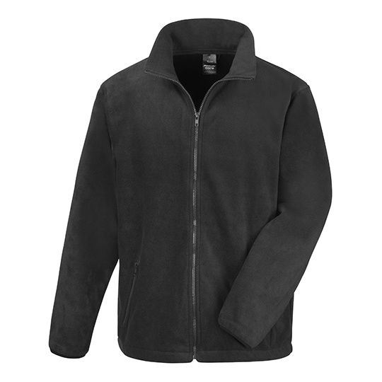 Bluza Klasyczna Polarowa z Zamkiem RT220X - Black