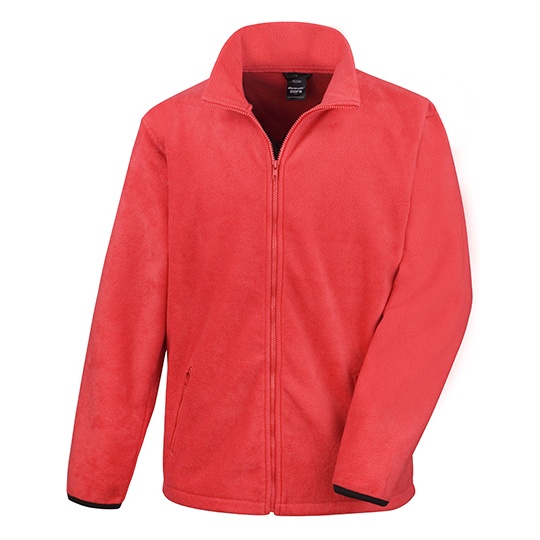 Męska bluza polarowa z zamkiem RT220X - Flame Red