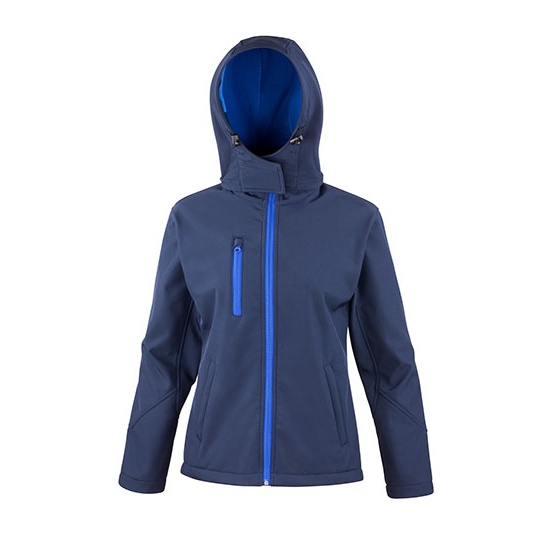 Kurtka Damska Dopasowana Wodoodporna Softshell RT230F - Navy & Royal