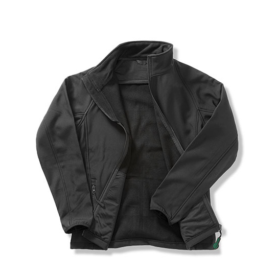 Kurtka Meska Klasyczna Softshell Wodoodporna RT231 - Black & Black