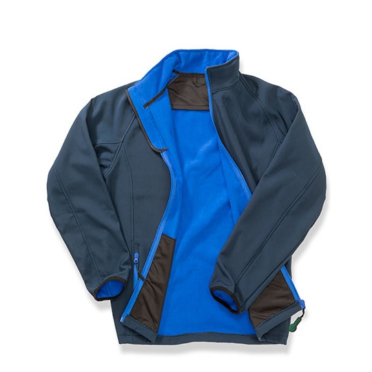 Kurtka Meska Klasyczna Softshell Wodoodporna RT231 - Navy & Royal